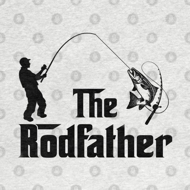 The Rodfather Funny Fishing Gift for Fisherman by DragonTees